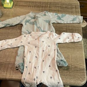 One is a zip up and the other is button up